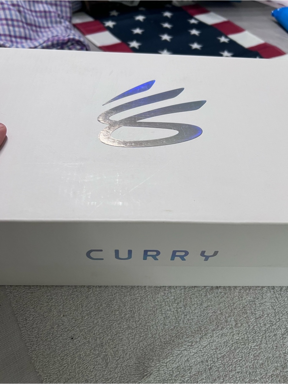 Under Armour Curry Flow 9 Team Basketball Shoes M 6.5 W 8 White Navy 3025631